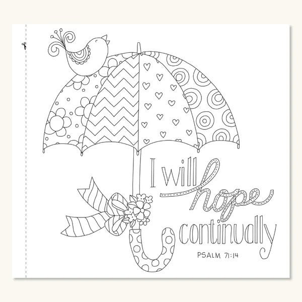 Book, Coloring - My Cup Runneth Over: Inspiring Psalms to Color