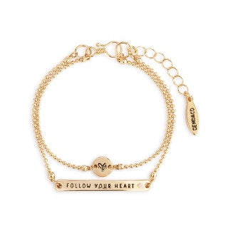 Collection: winnie-the-pooh<br/><br/>Layered Bracelet - Follow Your Heart