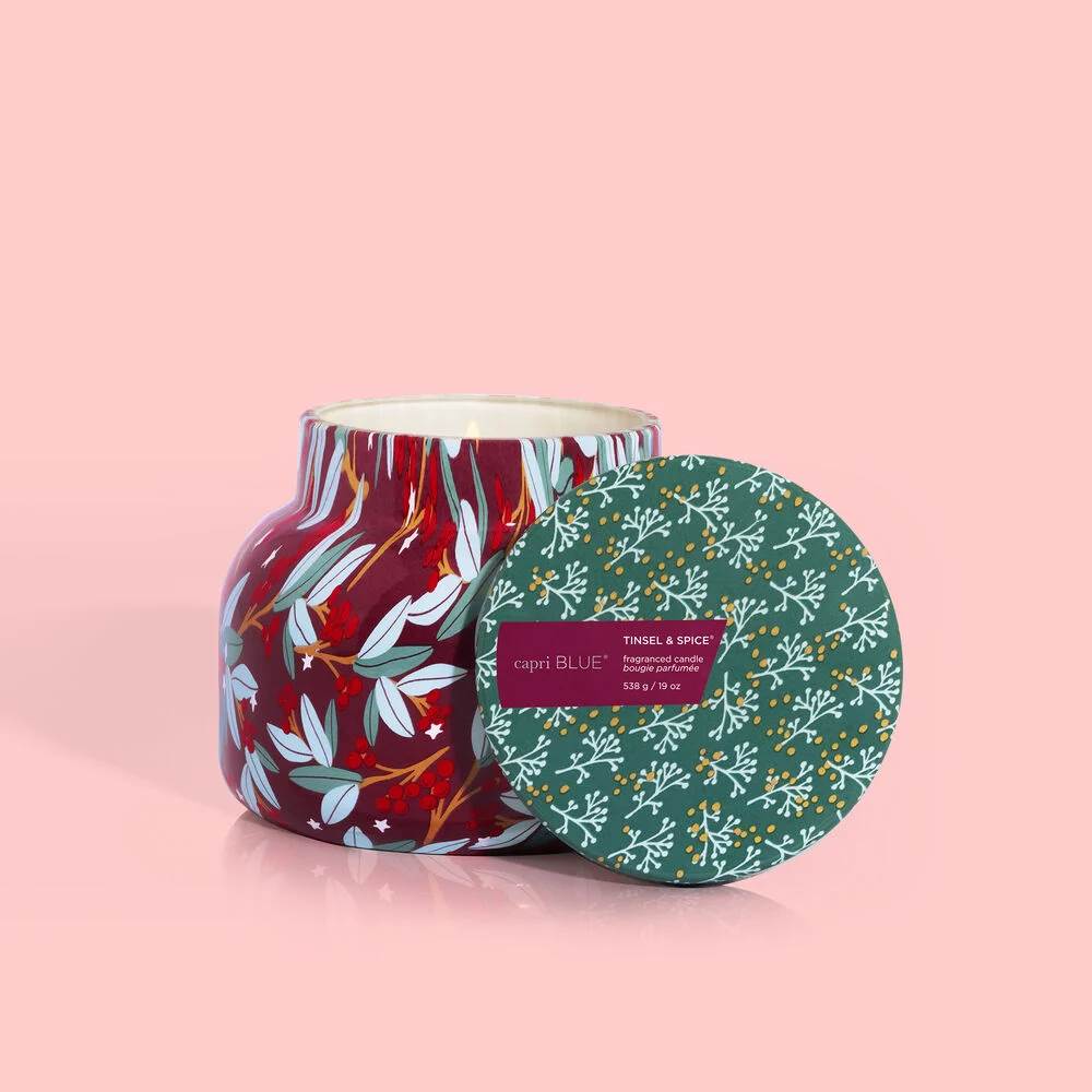 Capri - Tinsel & Spice - Signature Jar Holiday Pattern Play 19oz