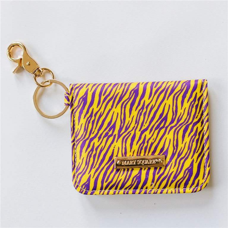 Mary Square - Tiger Stripes Yellow Wallet