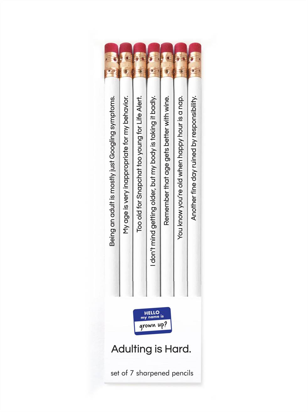 Pencil Set - Adulting is Hard