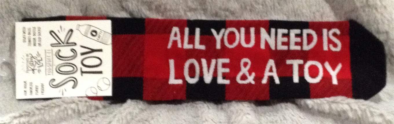 Pet Sock Toy - Dog - Love & A Toy