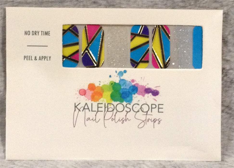 Nail Strips - Crazy Eighties - Neon Geometric