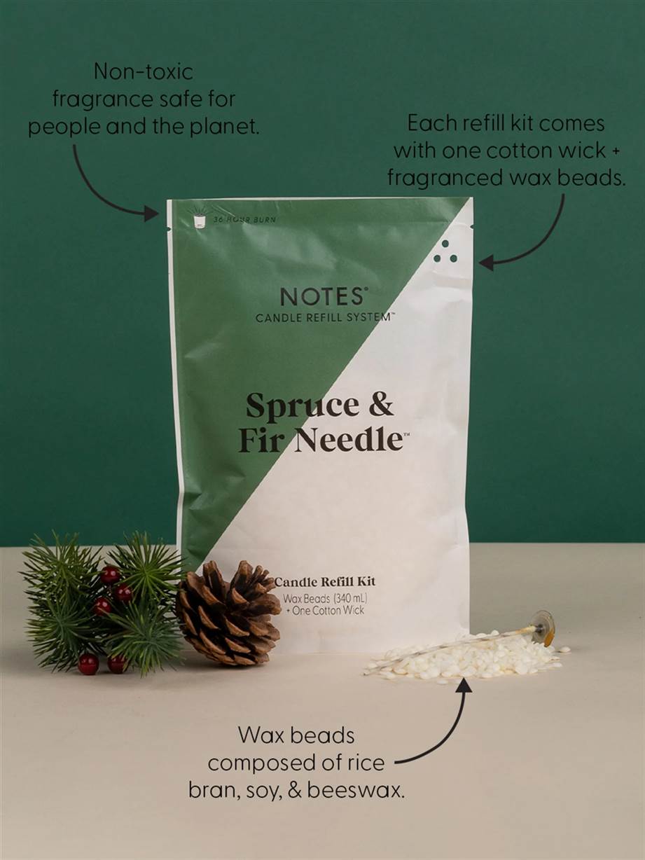 Notes Candle Refill - Spruce and Fir Needle