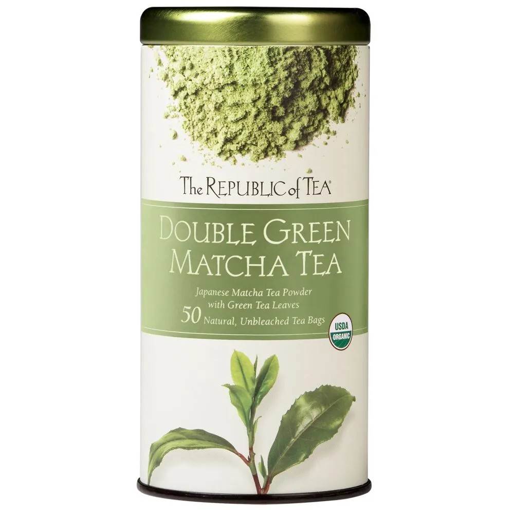 Republic of Tea - Green Tea - Double Green Matcha Tea (50)