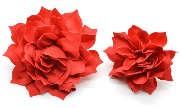 Dog Collar World - Fluffy Flower Red