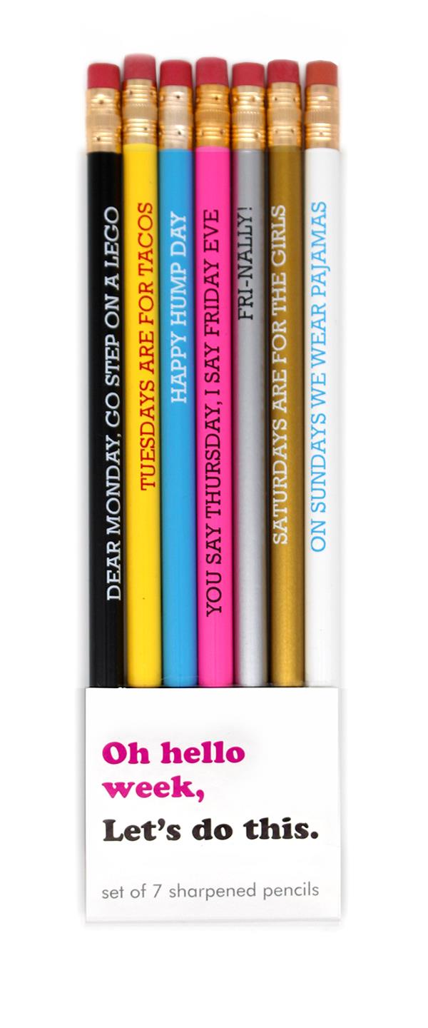 Pencil Set - Oh Hello Week, Lets Do This.