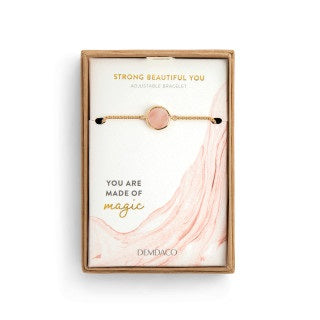 Collection: strong-beautiful-you<br/><br/>Bracelet - Pink Marble