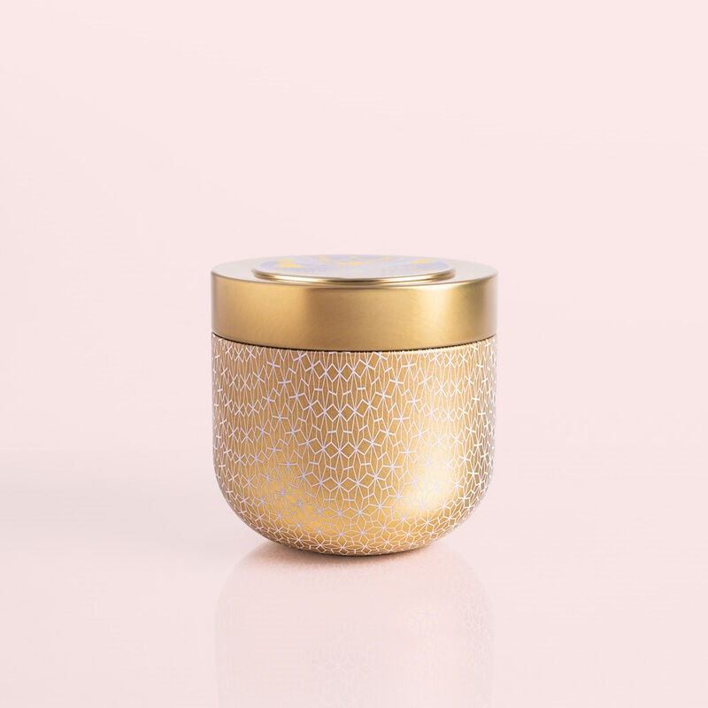 Capri Blue - Exotic Blossom and Basil - 12.5oz Gold Oversized Tin