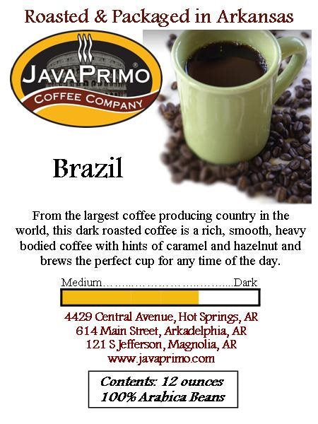 Coffee - Dark Roast - Brazil - 12oz Bag
