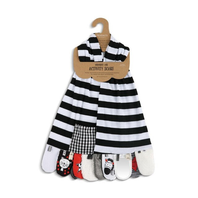 Baby Activity Scarf - Mommy & Me - Black and White