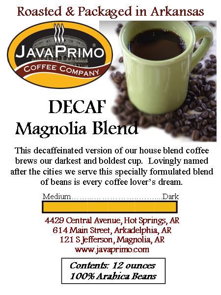 Decaffeinated - City Blend Magnolia 12oz Bag