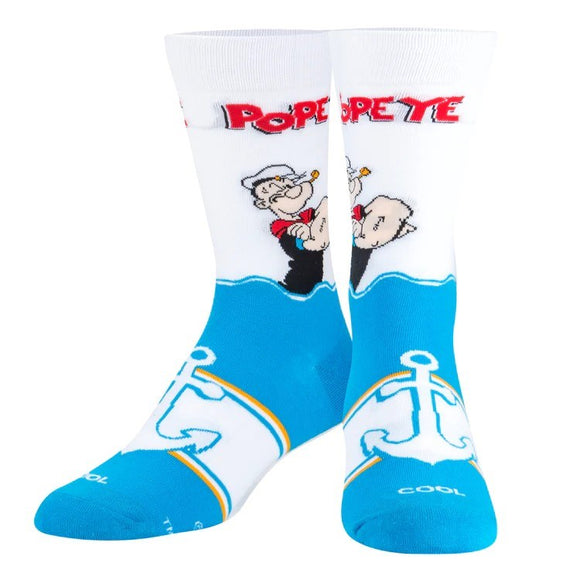 Cool Socks - Odd Sox - Men's Socks - Popeye the Sailor Man