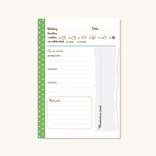 Cookbook - Our Family Holidays
