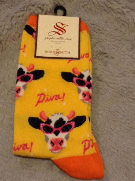 Socks, Women's - Milk Diva - Yellow
