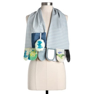 Collection: mommy-and-me-activity-collection<br/><br/>Mommy &amp; Me Activity Scarf - Dinosaur