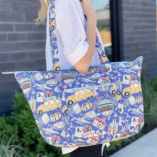 Tote Bag - Quilted - Around the World