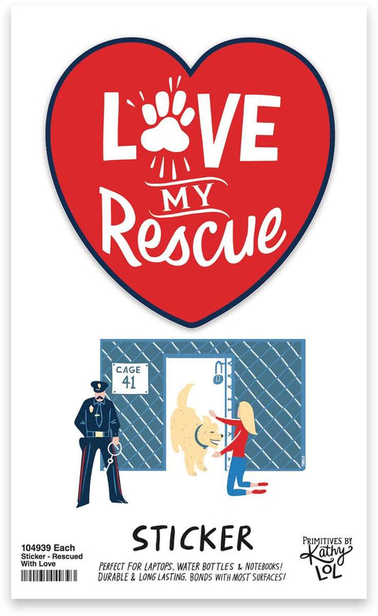 Sticker- Love My Rescue