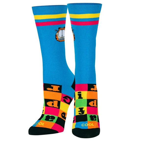 Cool Socks - Odd Sox - Women's Socks - Garfield Checkerboard