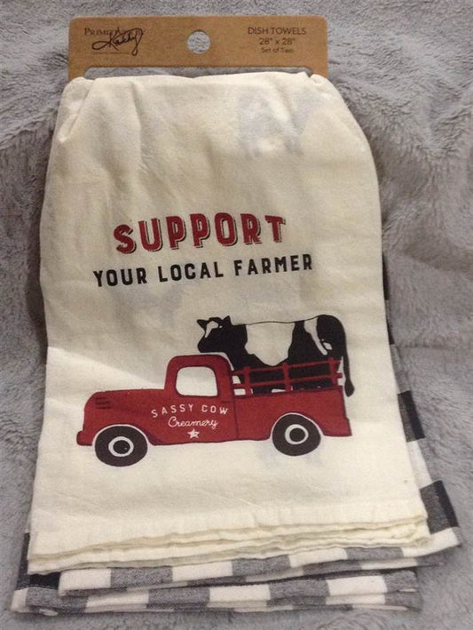 Dish Towel - Support Your Local Farmer