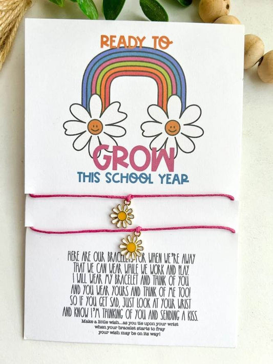 Back To School Wish Bracelet Daisy Mommy & Me Best Friends
