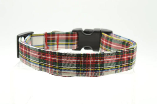 Dog Collar World - X-Small Collar - White Tartan