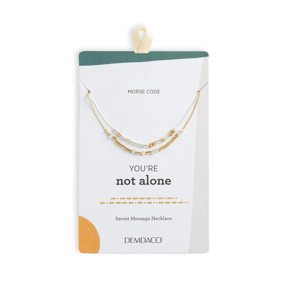 Demdaco - Necklace - Morse Code You're Not Alone