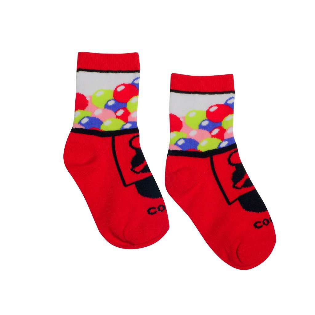 Kid's Socks - Size 4-7- Gumballs