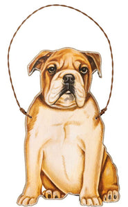 Wooden Ornament- Bulldog