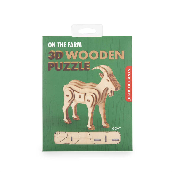 3D Wooden Puzzle small - Goat