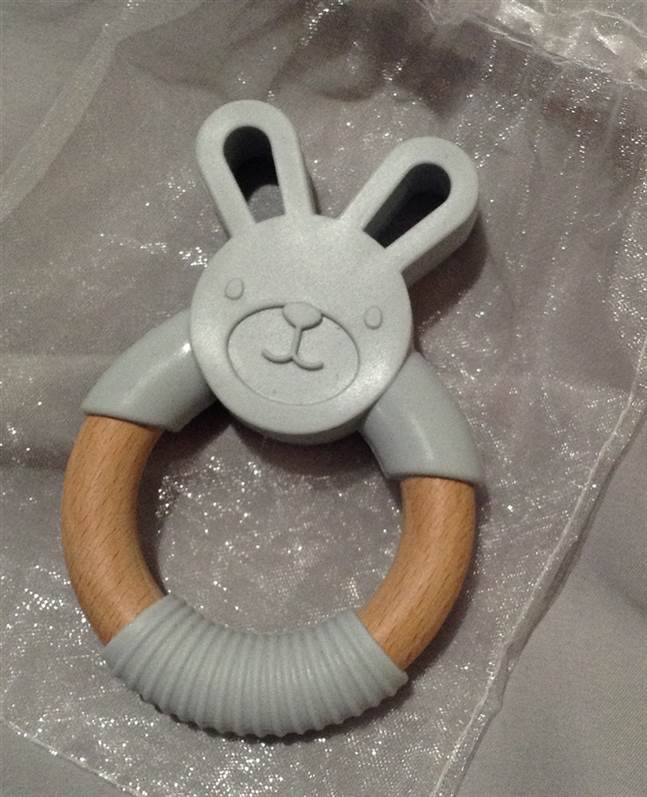 Teether - Gray Bunny