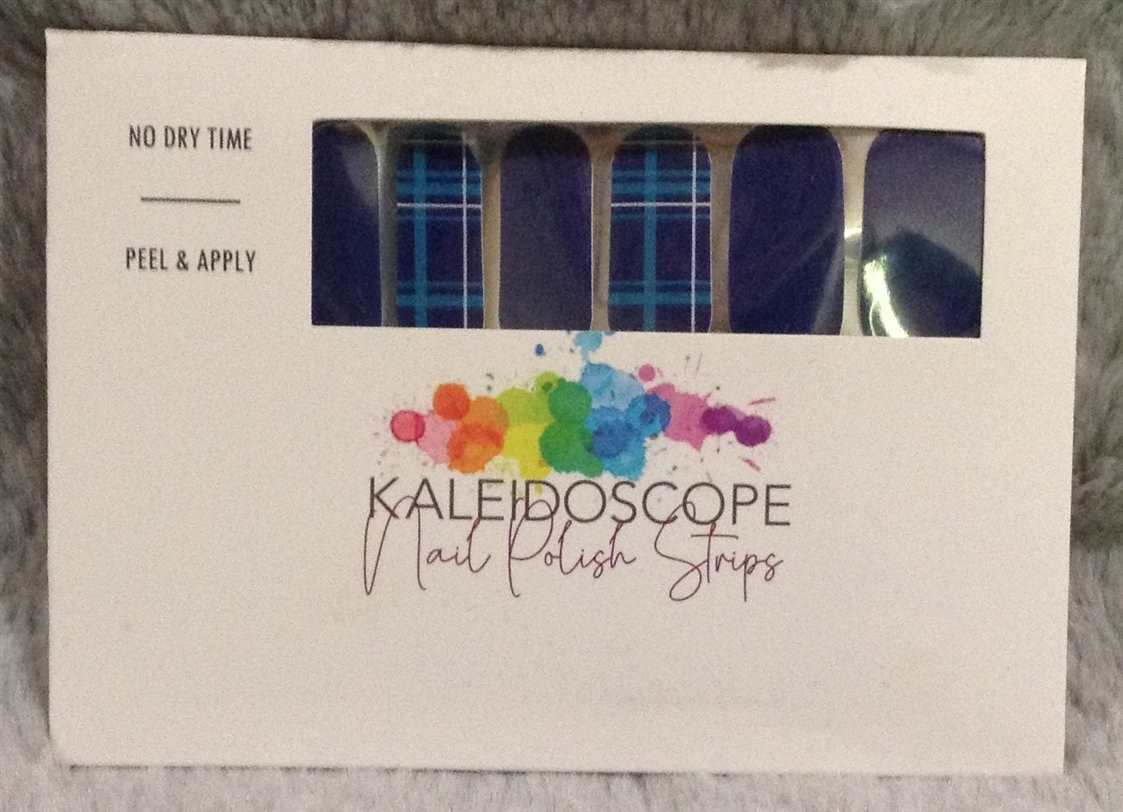 Nail Strips - Fun Collection - Blue Plaid