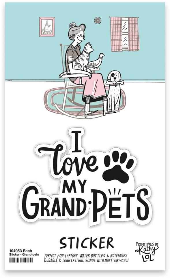 Sticker- I Love My Grand-pets