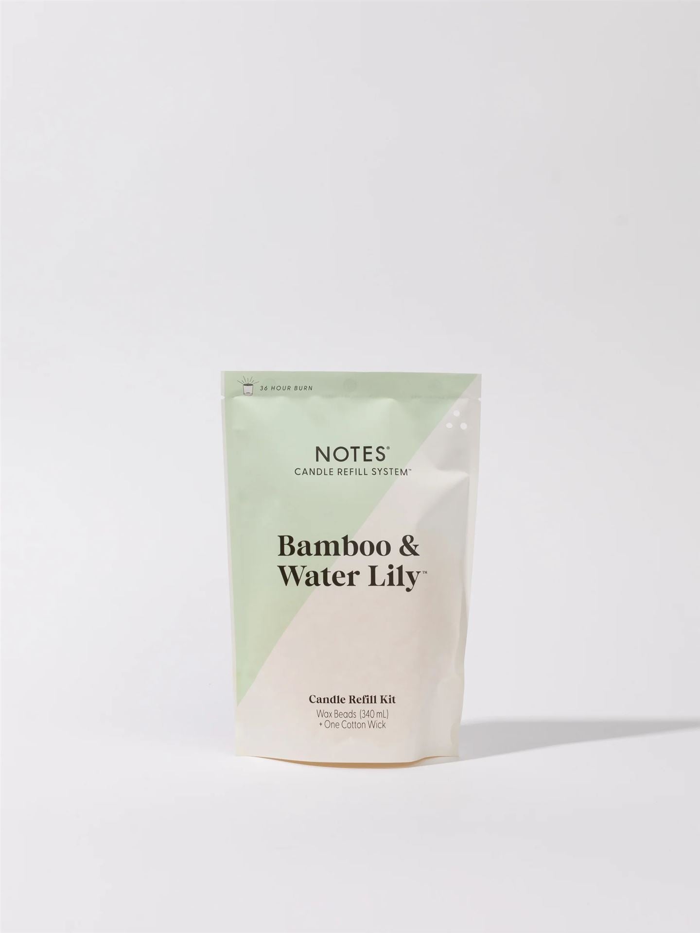 Notes Candle Refill - Bamboo & Water Lily