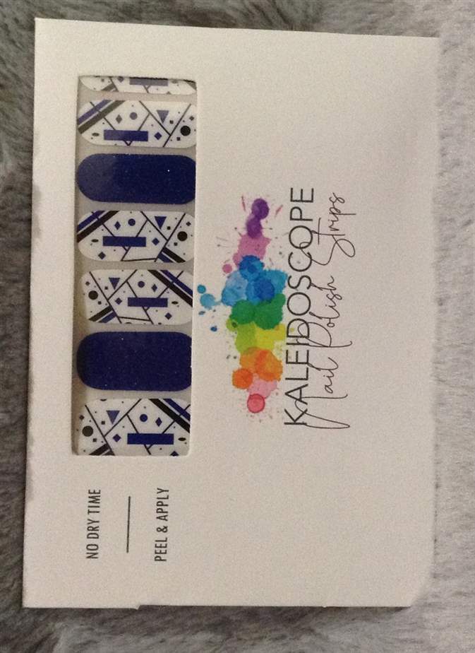Nail Strips - Crazy Eighties - Blue Shapes
