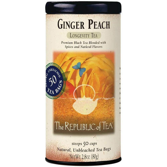 Ginger Peach Black Tea Bags