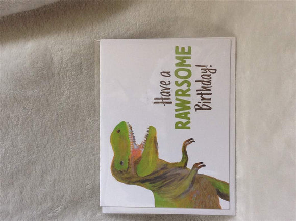 Birthday Card - Have a Rawrsome Birthday!