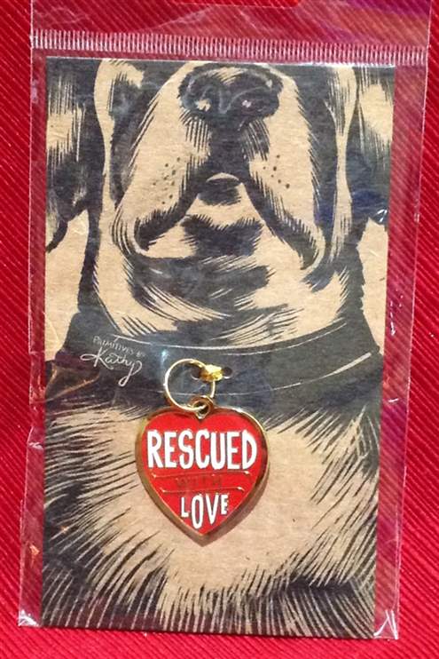 Collar Charm - Rescued With Love