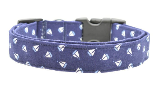 Dog Collar World - X-Small Collar - Sailboats