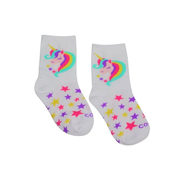 Kid's Socks - Size 4-7 - Unicorn