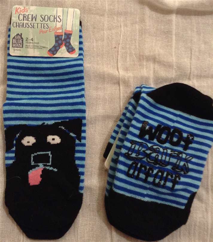 Socks, Kid's - Woof Bark Arf (Size 2-4)