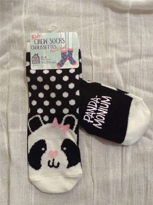 Kid's Socks - Panda-Monium - Size 2-4