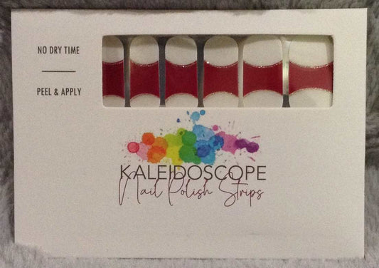 Nail Strips - Cherry Collection - Red/White