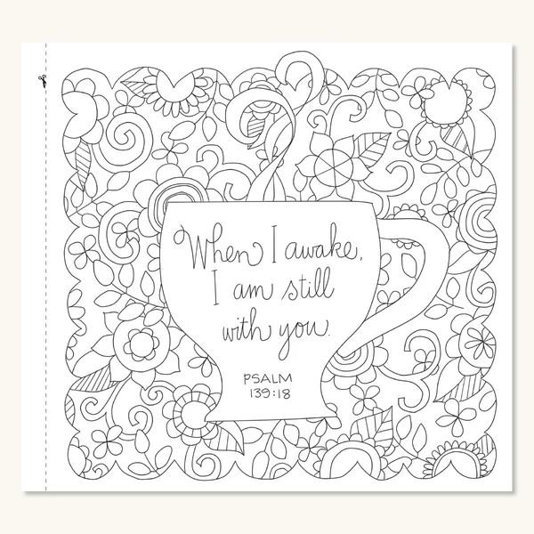 Book, Coloring - My Cup Runneth Over: Inspiring Psalms to Color