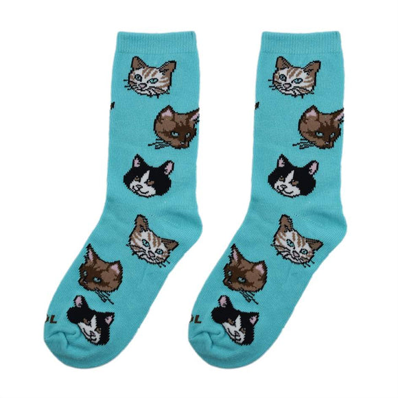 Kid's Socks - Size 7-10 - Cats