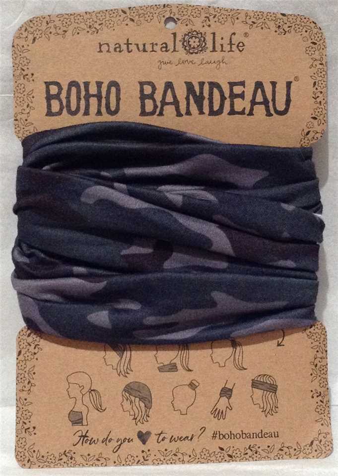 Boho Bandeau Navy Camo