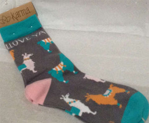 Women's Socks - Llama