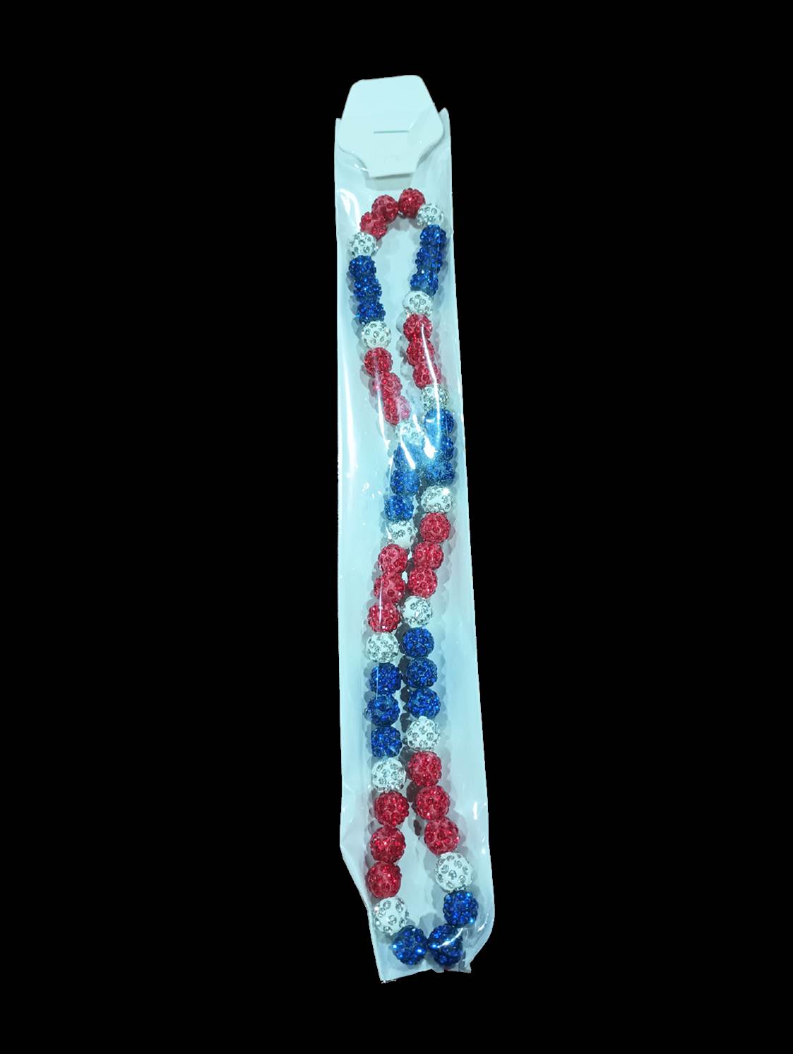 Sports Drip Necklace - Red / White / Blue