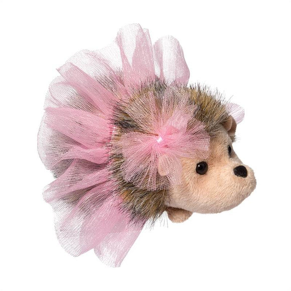 Douglas Cuddle - Animal Plush - Pink Swirl the Hedgehog Ballerina