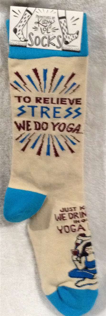 Socks - Drink Wine in Yoga Pants